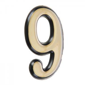 Цифра большая 9 золото