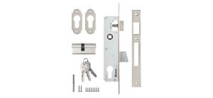 Корпус замка KALE 253 (25мм) w/b, б/мех.б/руч.никель