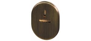 Декор. накладка ESC 476 AB на сувальд. замок с шторкой