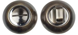 Ручка поворотная TRODOS BK-AL AB/CP (бронза/хром)