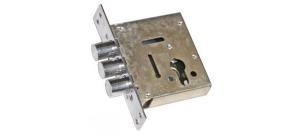 Замок врезной цил. 374 б/ц 3х ригельный