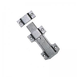 Засов дверной накладной-ПП /антич.серебро/  Делга