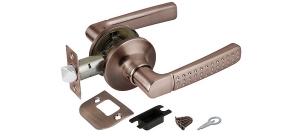 Ручка защелка 6026 AC-P (без фик.) медь