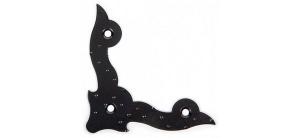 Уголок НОЭЗ 70 декор. фигурный черный матовый