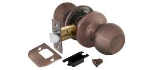 Ручка защелка 6072 AC-P (медь) без фик.