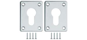 Декор.накл. ESC083-CP-8 (хром) на цилиндр 2 шт