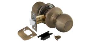 Ручка защелка 6072 AB-P (бронза) без фик.