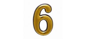 Цифра дверная АЛЛЮР пластик 