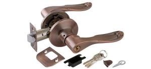 Ручка защелка 6030 AC-E (медь) кл/фик.