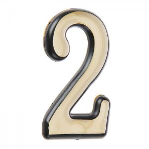 Цифра большая 2 золото