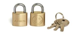 Замок навесной Apecs PDB-20-20 Blister (2Locks+3Keys)