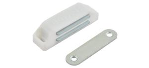 Защелка магнитная №2 (58 мм) белая  НОРА