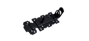 Задвижка дверная НОЭЗ ЗД-110-Пр-S (проушины) черный матовый