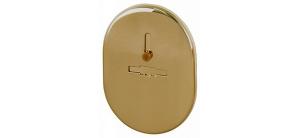 Декор. накладка ESC 476 GP латунь на сувальд. замок с шторкой