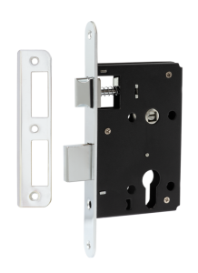 Замок врезной FERRE 968-45 CP межос.55мм, хром