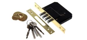 Замок врезной M50KR PB  с крестооб.кл. MSM