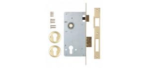 Замок врезной KALE 152/R (60 mm) w/b (латунь)