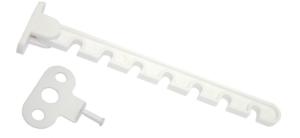 Оконный огранич. L=165 белый Кунгур (фасовка 10шт.)