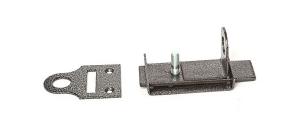 Засов с проушиной универс.малый /ант.серебро/  Делга