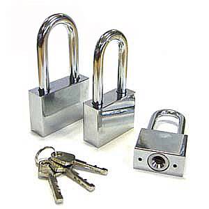 Замок навесной ВС-3040L 40мм 3кл. дл.дужка хром Blister