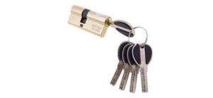 Цил.мех-зм MSM C100mm PB перфо.кл/кл. (Полированная латунь)