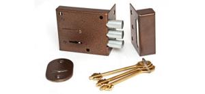 Замок накладной БИФ ЗН 0026-1-3 лат.кл.