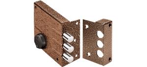 Замок накладной КРЕМЕНЬ ЗН1.04.52.МА с накл. Эльбор