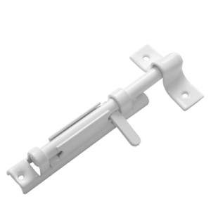 Задвижка ДОМАРТ накладная с плоской ручкой /белый/