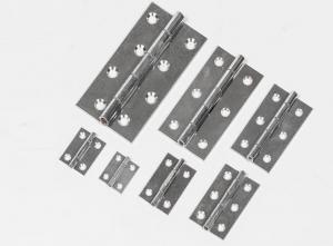 Петля узкая 50х31х1,2 мм, оцинк., латунный штифт