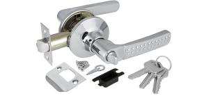 Ручка защелка 6026 CP-E (хром) кл./фик.