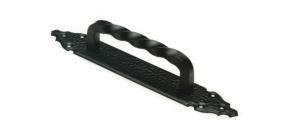 Ручка-скоба 102-280*45-2 дверная черная на планке AMIG