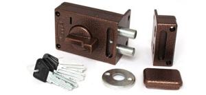 Замок накладной КМЗ ЗН 1-М1 медь Калуга