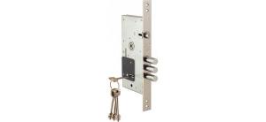 Замок врезной KALE 252/RL никель 5 кл. сувальдный