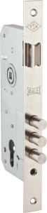 Замок врезной KALE 152/3MR 45mm w/b никель цилиндр.корпус