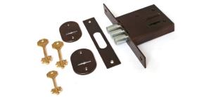 Замок врезной БИФ 0010-1-3 лат.кл. полн.компл.