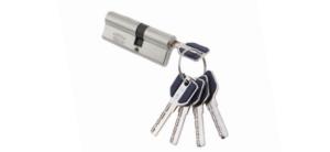 Цил.мех-зм MSM C50/30mm SN перфо.ключ-ключ  (Матовый никель)	