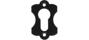 Накладка AMIG 12-60Х38 декор.черная под евроцилиндр