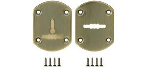 Накладка ESC021-AB-7 на сув. замок со шторкой мат.бронза (2 шт)