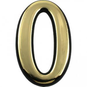 Цифра большая 0 золото