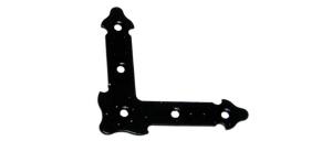 Уголок НОЭЗ 110 декор. прямой черный матовый