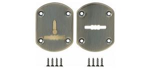 Декоративная накладка ESC021-ABG-6 (бронза) на сув. замок со шторкой