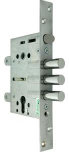 Замок врезной CRIT ЗВ-7РМП-006-Хп с тягами противопож.