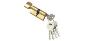 Цил.мех-зм MSM NW70mm PB  простой кл/верт. (Полированная латунь)