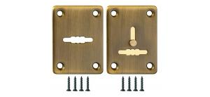 Декоративная накладка ESC081/082-AB-7 (мат.бронза) на сув. замок сталь