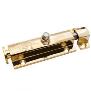 Шпингалет автоматическое закрывание золото