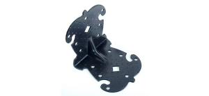 Уголок НОЭЗ 105-105-100 креп. фигурный черный матовый