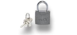 Замок навесной CK Р 20мм 2кл. полим.покр.