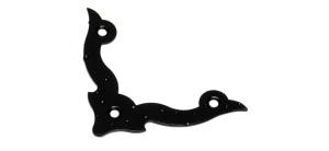 Уголок НОЭЗ 110 декор. фигурный черный матовый