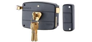 Замок накладной RL25-B BK (Черный) MSM