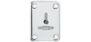 Декорат.накл. ESC081/1-SS (нержавейка) на сув. замок со шторкой (1 шт.) тех.упак.